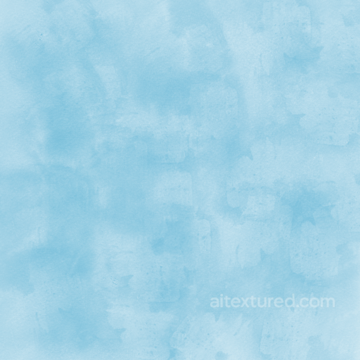 Sky Blue Watercolor Paper Texture with Soft Subtle Washes seamless Watercolor texture PBR texture