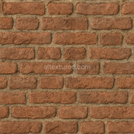 Seamless exposed brick 3d texture pbr 8k rough rustic weathered wall surface