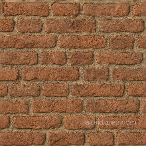 Seamless Exposed Brick 3D Texture PBR 8K Rough Rustic Weathered Wall Surface seamless Brick PBR texture