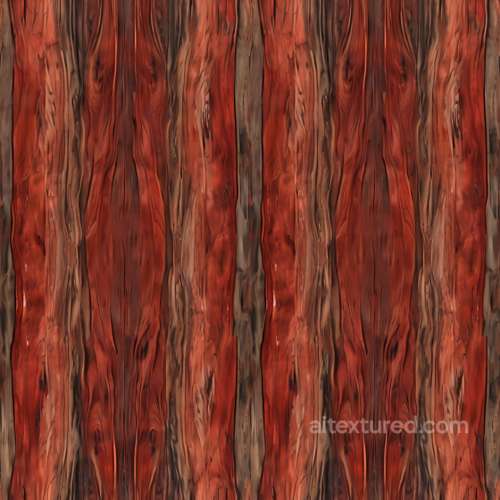 Stained Rustic Wood Planks Texture with Deep Grain and Warm Red Tones Wood texture preview