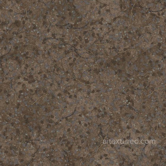 Forest Ground Texture with Twigs, Pebbles and Rocks | Free PBR Ground surface texture preview