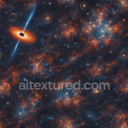 seamless Seamless 3d texture pbr 8k black hole accretion disk with quasar jets and dark energy glow texture 8k free download PBR