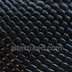 seamless Seamless 3D Skin PBR Texture Featuring Glossy Black Scaled Pattern texture 8k free download PBR