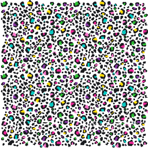 Colorful Leopard Print Fabric Texture with Bold Pattern seamless Leopard Print PBR texture