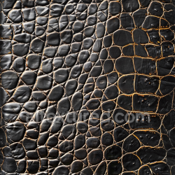 seamless Seamless 3D Black Crocodile Leather PBR Texture with Distinctive Scaly Grain texture 8k free download PBR