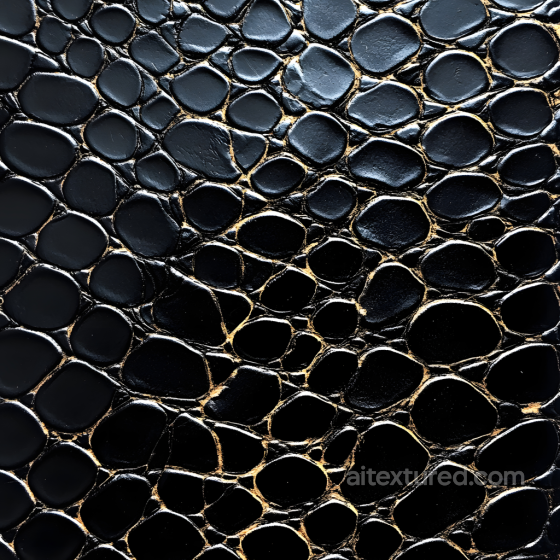 Black Reptile Skin Seamless Texture with Glossy Scale Patterns Skin texture preview