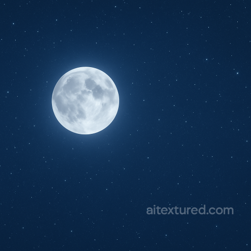 Seamless 8K PBR 3D texture of full moon night sky with clear starry background and subtle… seamless Sky PBR texture
