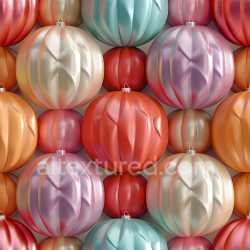 seamless Seamless 3D Inflated PBR Texture with Glossy Satin Balloon Pattern in Multicolor texture 8k free download PBR