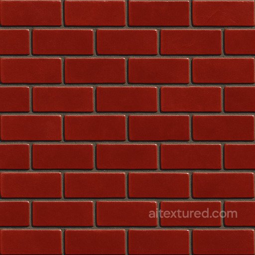 Polished Red Brick Seamless Texture seamless Brick PBR texture