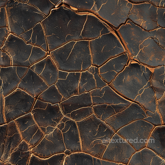 cracked distressed brown leather PBR texture with rugged cracks and aged finish Leather texture preview