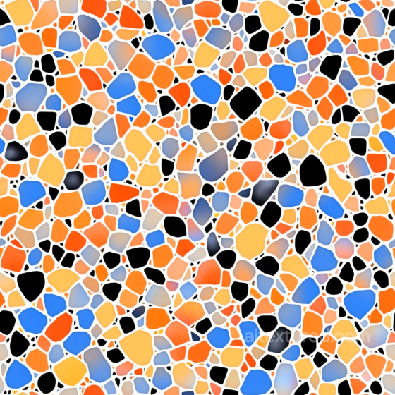 Mosaic PBR Texture of Colorful Terrazzo Chips with Bright Matte Finish Mosaic texture preview