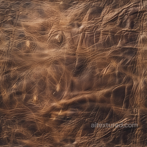 Distressed Brown Leather PBR Texture with Aged Wrinkles and Creases Leather texture preview