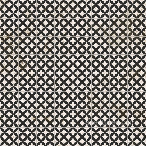 Victorian Style Porcelain Tile with Circles | Free PBR seamless Tile PBR texture