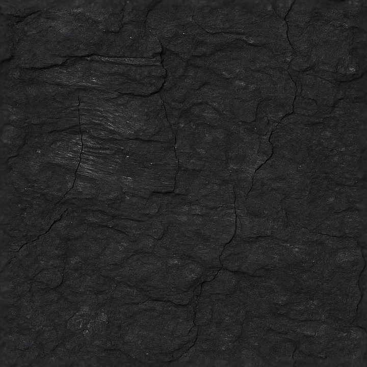 Coal Surface Fossilized Rough Deep Black Color seamless PBR texture preview