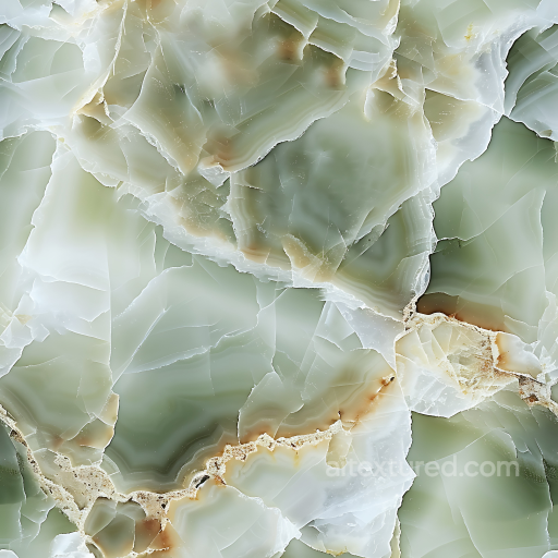 Alabastro Egiziano Marble PBR Texture with Translucent Green and Brown Veins seamless Marble PBR texture
