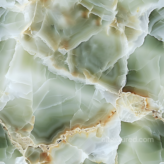 Alabastro Egiziano Marble PBR Texture with Translucent Green and Brown Veins Marble texture preview