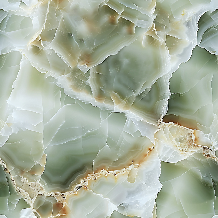 Alabastro Egiziano Marble with Translucent Green and Brown Veins seamless PBR texture preview