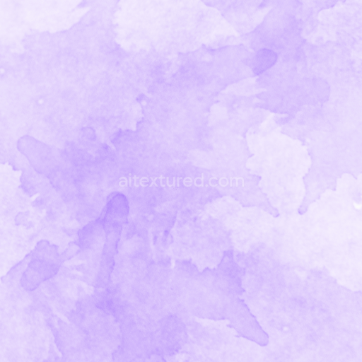 Seamless 3D PBR Texture of Soft Light Purple Watercolor Wash