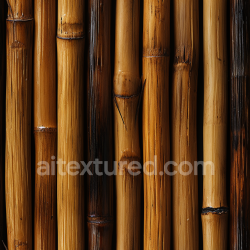 seamless Seamless 3D PBR Bamboo Texture Featuring Glossy Polished Vertical Culms texture 8k free download PBR