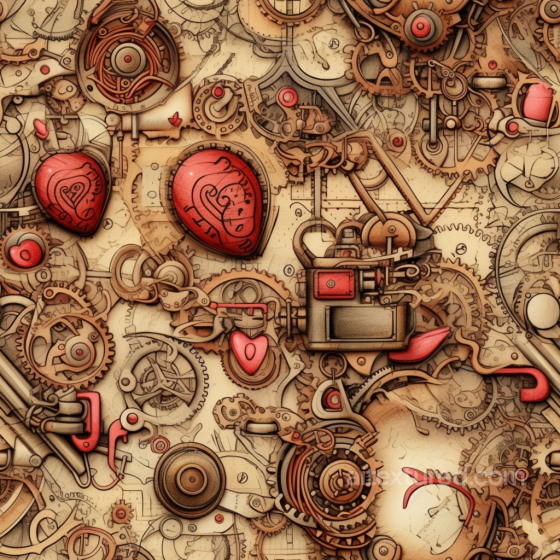 Featuring Intricate Vintage Mechanical Scrapbook Elements Vintage Scrapbook texture preview