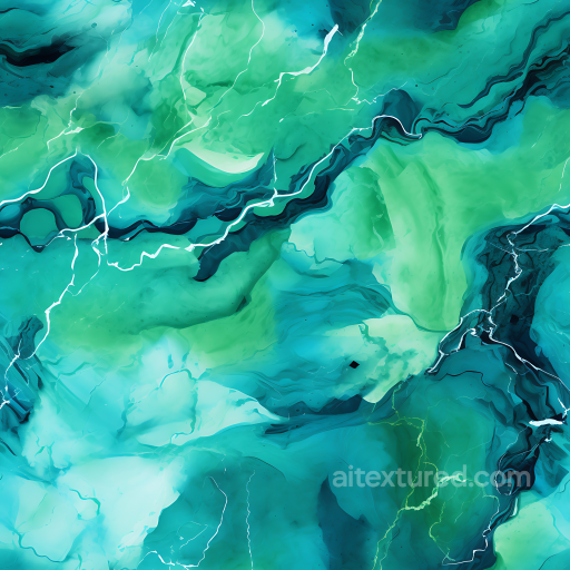 Marble Texture with Green and Blue Organic Vein Pattern seamless Marble PBR texture