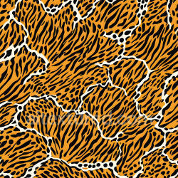 seamless Seamless 3D PBR Leopard Print Fabric Texture in Vibrant Orange and Black Pattern texture 8k free download PBR