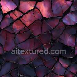 seamless Seamless 3D PBR cracked glossy surface texture with deep fissures and iridescent color shifts texture 8k free download PBR
