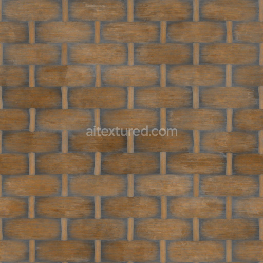 Wicker Woven Texture Natural Pattern Seamless Brown Wood Organic Decorative
