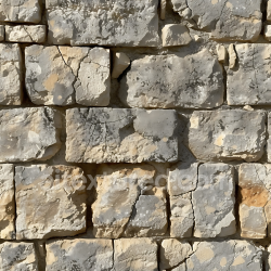 seamless Seamless 3D Weathered Limestone Stone Wall PBR Texture with Cracks and Erosion texture 8k free download PBR