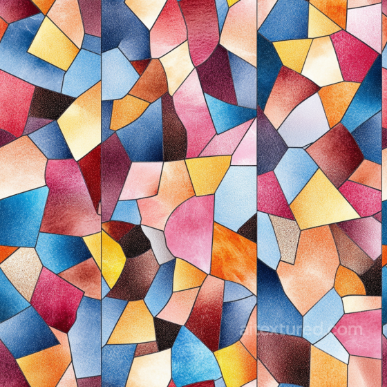 Mosaic PBR Texture with Colorful Irregular Stone Chips and Soft Matte Finish Mosaic texture preview