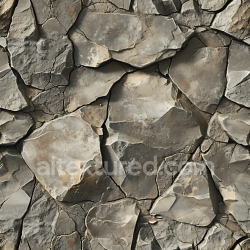 seamless Seamless 3D PBR Texture of Cracked Layered Stone Wall with Natural Erosion Patterns texture 8k free download PBR
