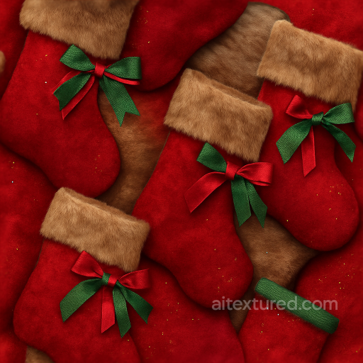 Reindeer Fur Plush Fabric Christmas Stocking Velvet Fabric seamless Merry christmas PBR texture