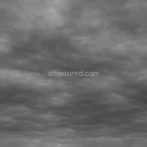 Seamless 3d texture pbr 8k shadowed altostratus layered cloud mass surface