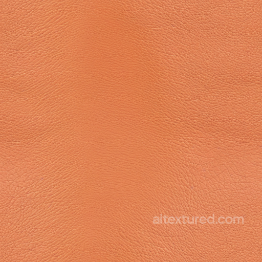 Tangerine Pebbled Leather Seamless Texture with Soft Grain seamless Leather PBR texture