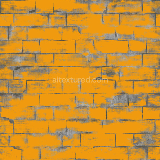 Painted Bricks Seamless Pbr Texture Tileable Colorful Distressed Weathered Decorative
