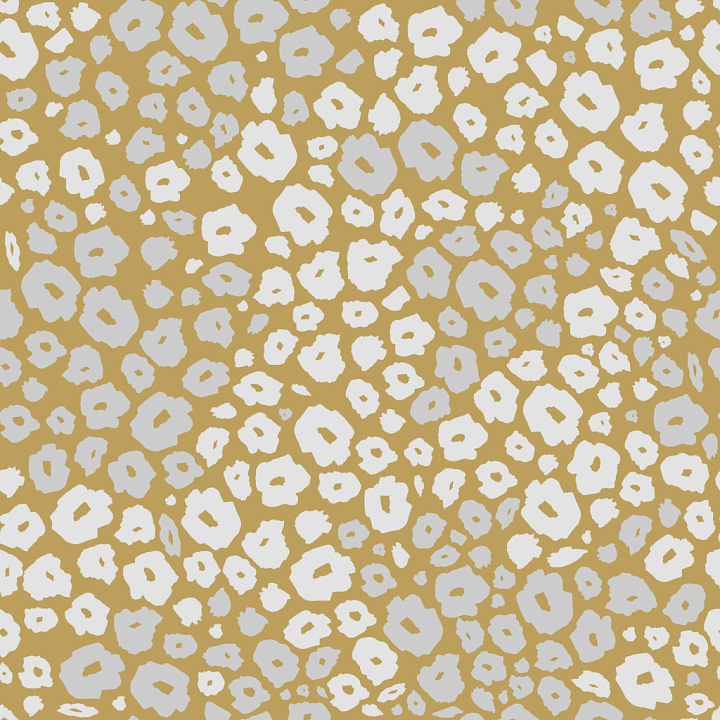 Leopard Print Fabric in Beige and Light gray seamless PBR texture preview