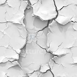 seamless Seamless 3D cracked plaster PBR texture featuring large peeled white flakes texture 8k free download PBR
