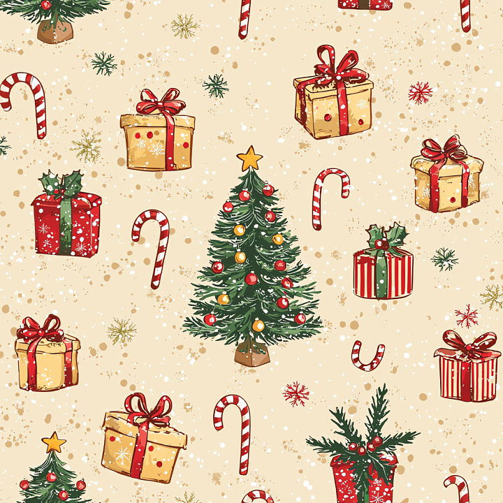 All Christmas Digital paper of Festive Christmas Digital Paper with Gif… seamless PBR texture preview
