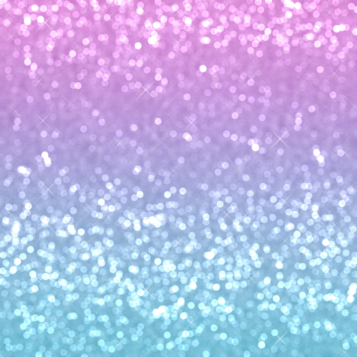 Glitter Featuring Pink to Blue Gradient and Soft Bokeh Sparkles seamless PBR texture preview