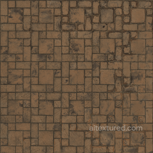 Patterned Brick Floor - Brick Bricks Pattern Exterior Floor Outdoor seamless Brick PBR texture