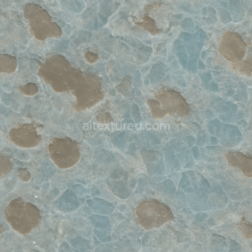 Seamless 3d texture pbr 8k icy moon surface with subsurface ocean and methane lakes detail