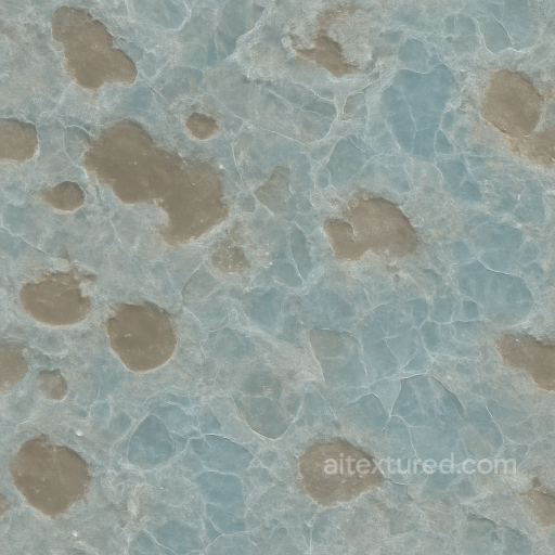 Icy Moon Surface With Subsurface Ocean And Methane Lakes Detail seamless Star, space, planets PBR texture
