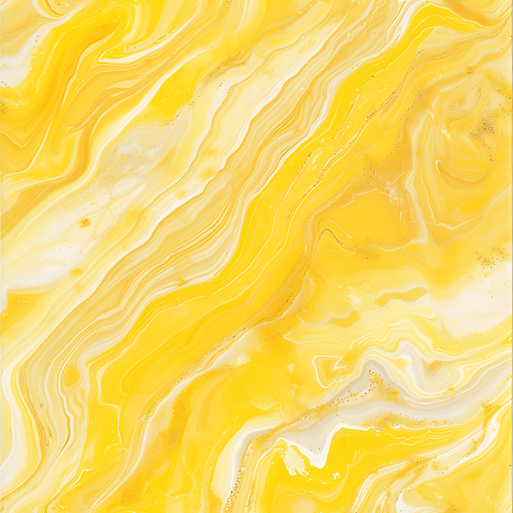 Butter Yellow Marble with Soft Veins and Glossy Finish seamless PBR texture preview
