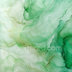 seamless Seamless 3D Alcohol Ink PBR Texture Featuring Delicate Green Fluid Waves and Gold Veins texture 8k free download PBR