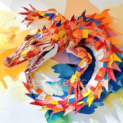 seamless Seamless 3D PBR Crocodile Scale Texture Featuring Origami-Inspired Multicolored Pattern texture 8k free download PBR