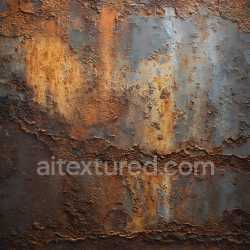 seamless Seamless 3D PBR Rusted Metal Texture with Peeling and Cracked Paint texture 8k free download PBR