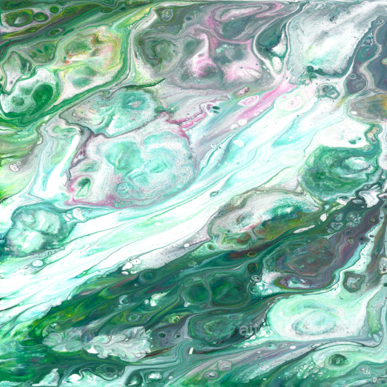 Abstract Green Stone Texture with Fluid Marble Pattern Stone texture preview