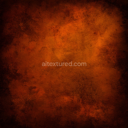 Seamless 3D PBR Rusted Metal Texture Featuring Deep Orange Patina and Fine Cracked Surface