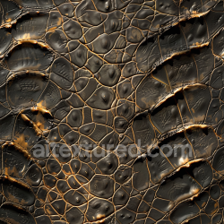 seamless Seamless 3D PBR Texture of Aged Cracked Black Leather with Weathered Patina texture 8k free download PBR