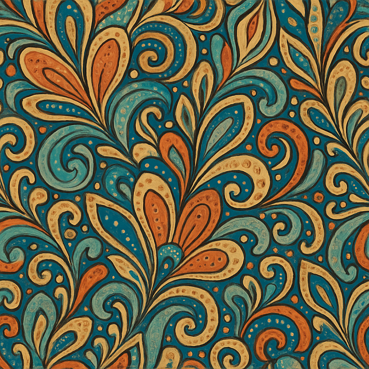 Decorative Abstract Pattern seamless PBR texture preview